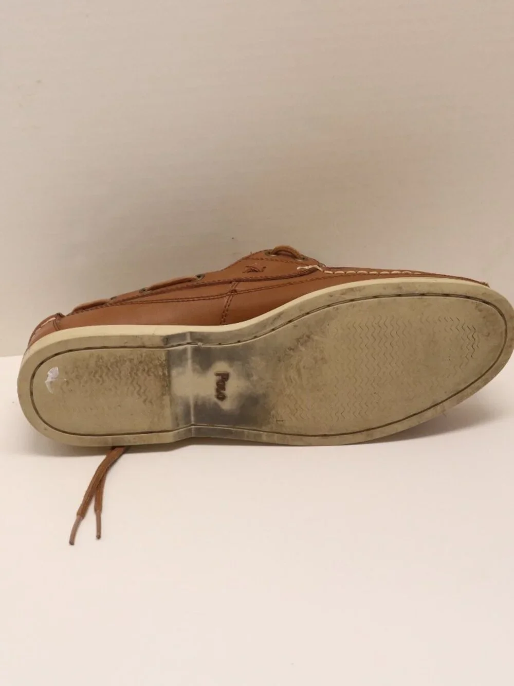 Polo Shoes Barx Leather Upper PU Lining 0862 D14 Size 10D Tan